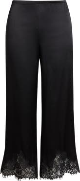 Reformation Carolina Silk Lace Hem Pant