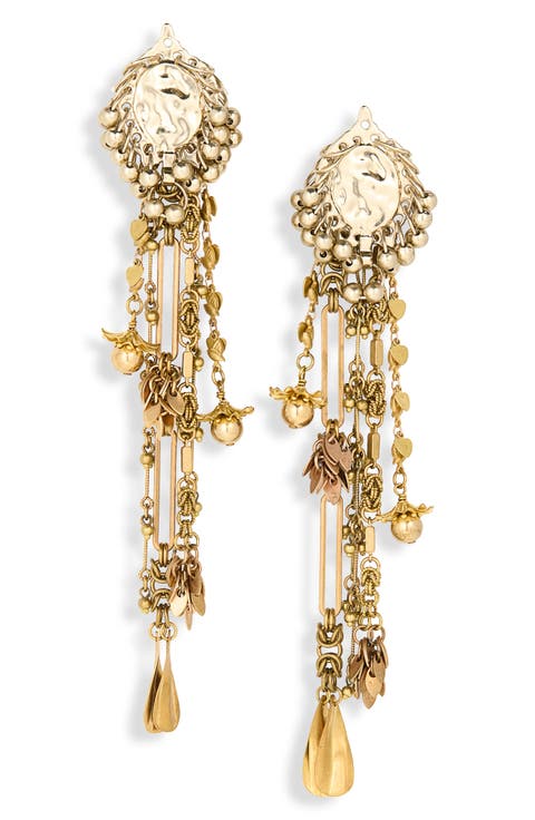 Mixed Chain Drop Earrings