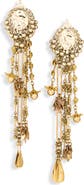 Dries Van Noten Mixed Chain Drop Earrings