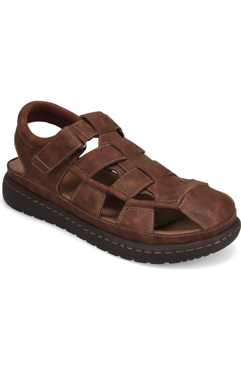 Dockers<sup>®</sup> Sarasota Fisherman Sandal, Main, color, Dark Tan