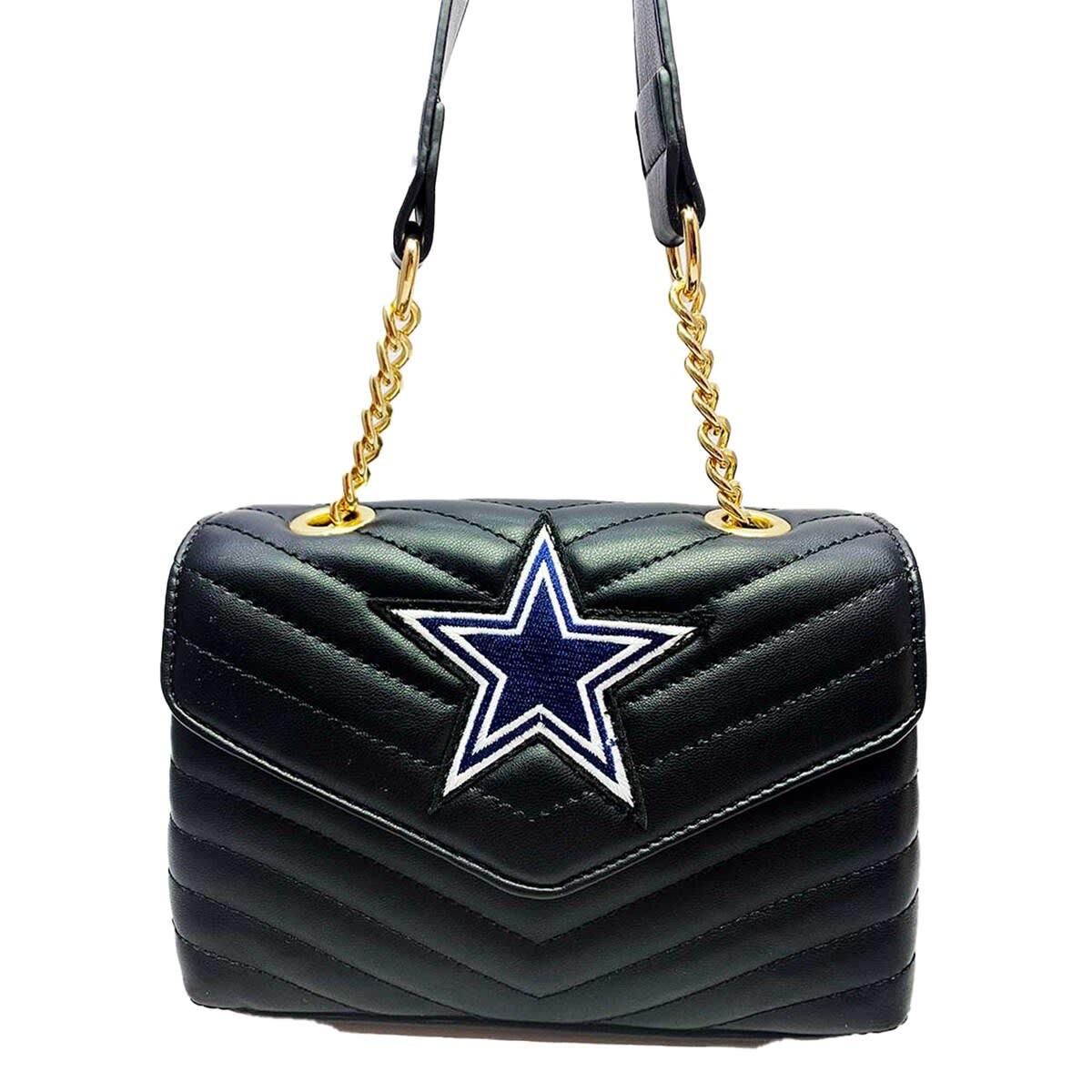 CUCE Dallas Cowboys Quilted Crossbody Purse, Main, color, 