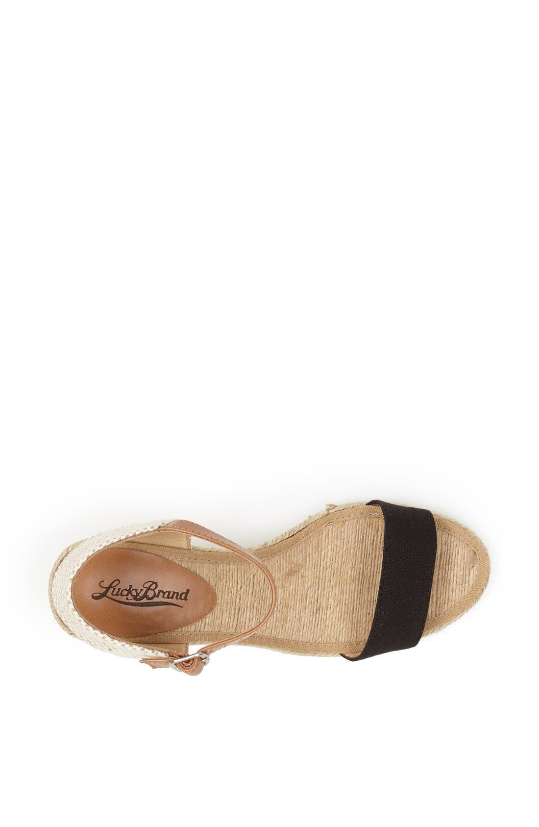 Lucky Brand 'Kavelli' Espadrille Wedge, Alternate, color, 