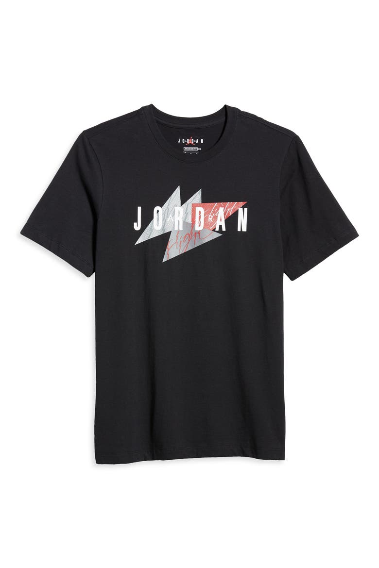 Jumpman Air Graphic Tee, Alternate, color, BLACK