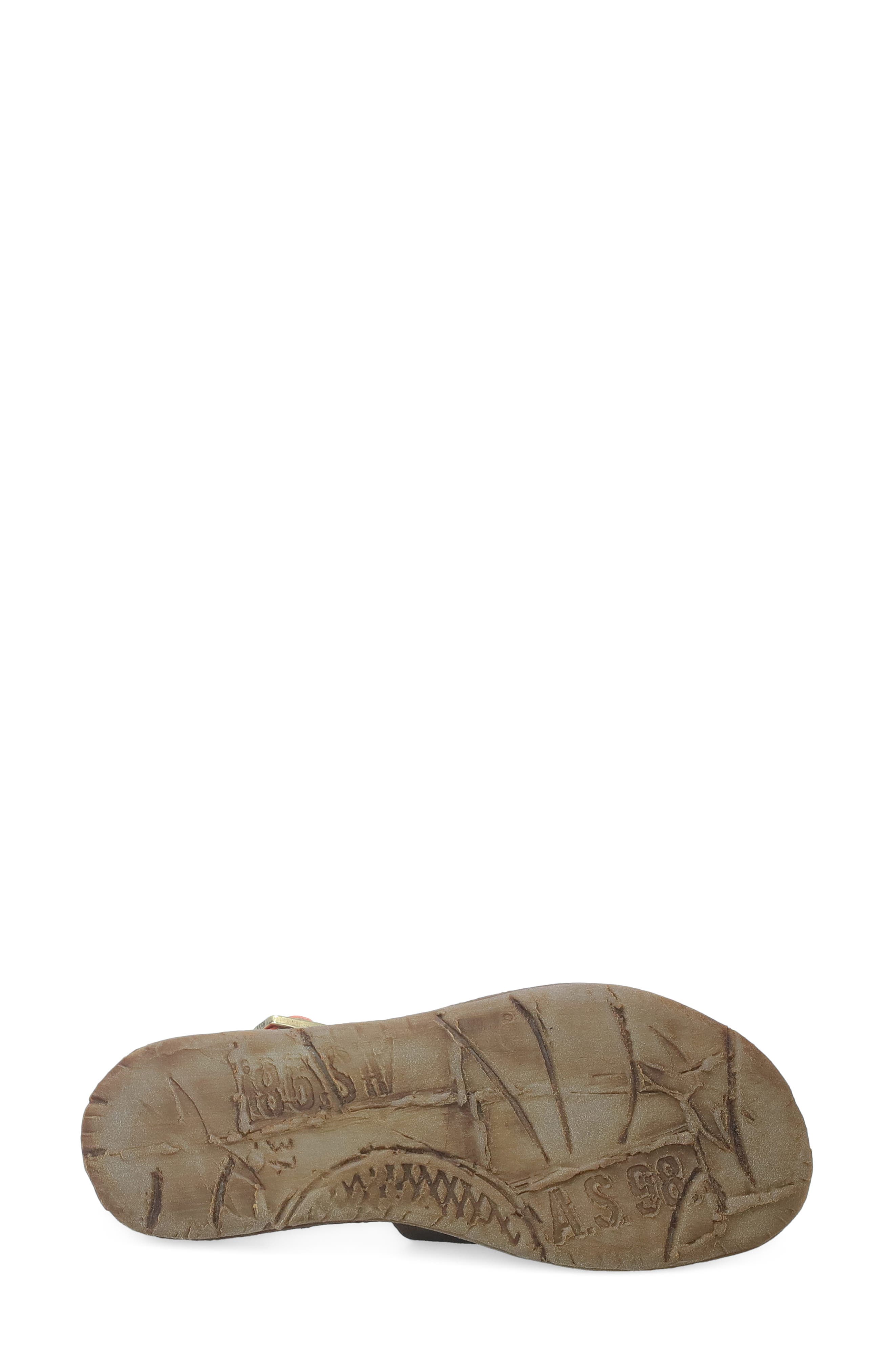 Rodrick Ankle Strap Flat, Alternate, color, CHOCOLATE