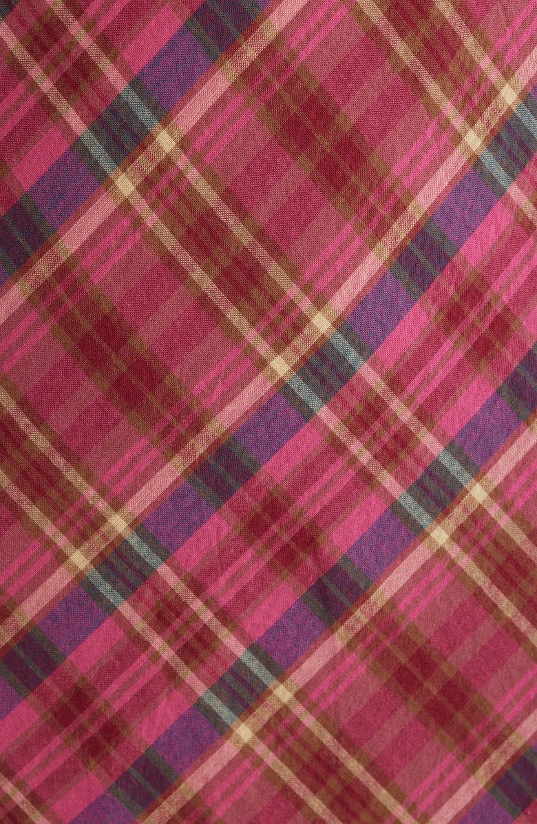 BDG Urban Outfitters Rita Plaid Halter Midi Dress, Alternate, color, Red Check