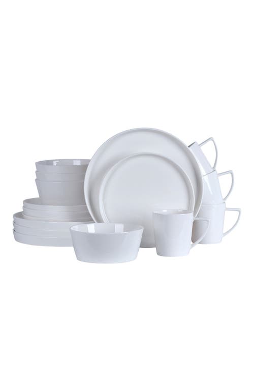 Stone Lain Madeline Bone China 16-piece Dinnerware Set In White