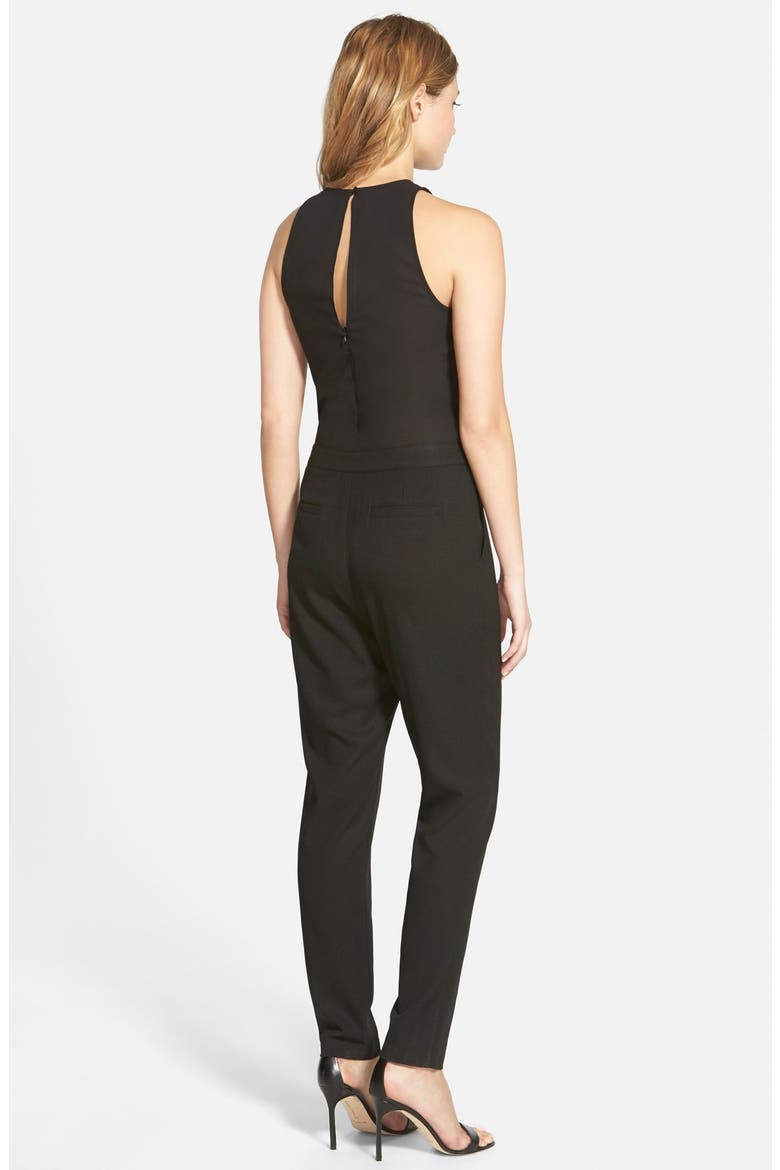 'Bradbury' Sleeveless Jumpsuit, Alternate, color, BLACK