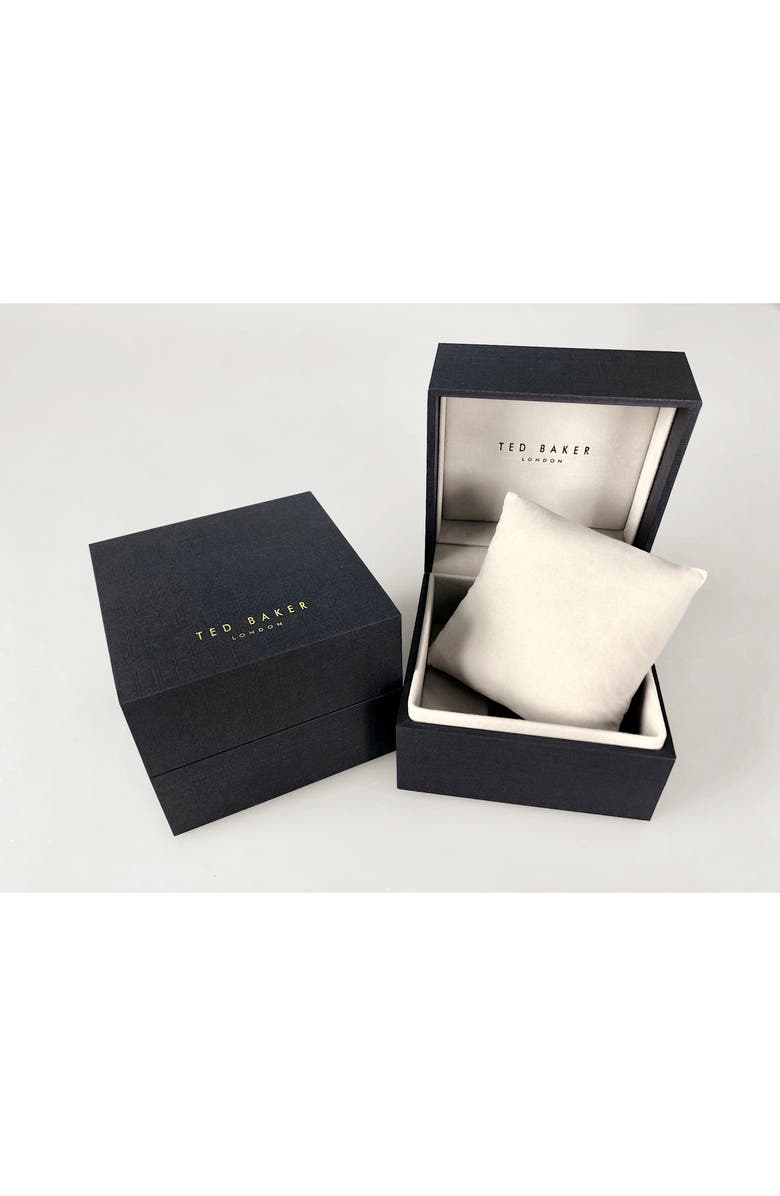 Ted Baker London Phylipa Leather Strap Watch, 41mm, Alternate, color,