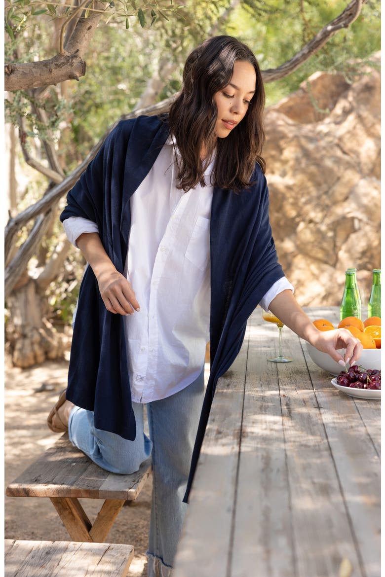 The Dreamsoft Travel Scarf, Alternate, color, OXFORD BLUE