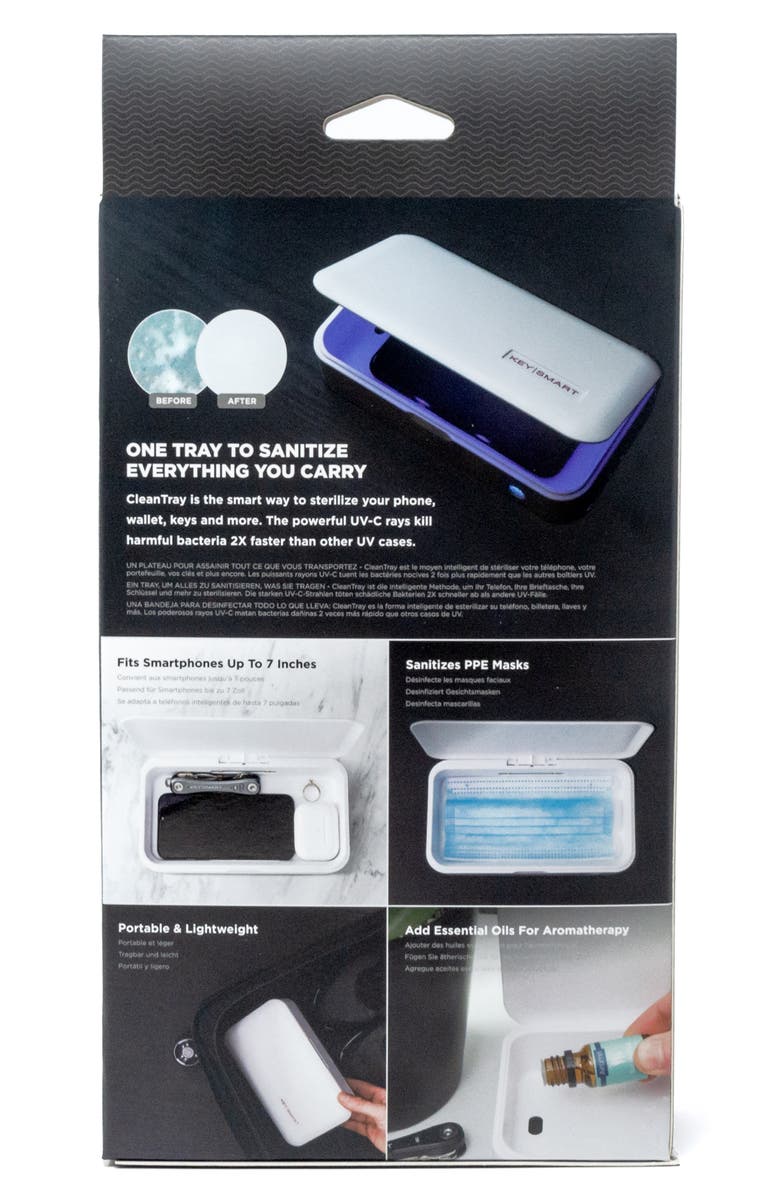 KeySmart CleanTray UV Light Sterilization Tool, Alternate, color, 