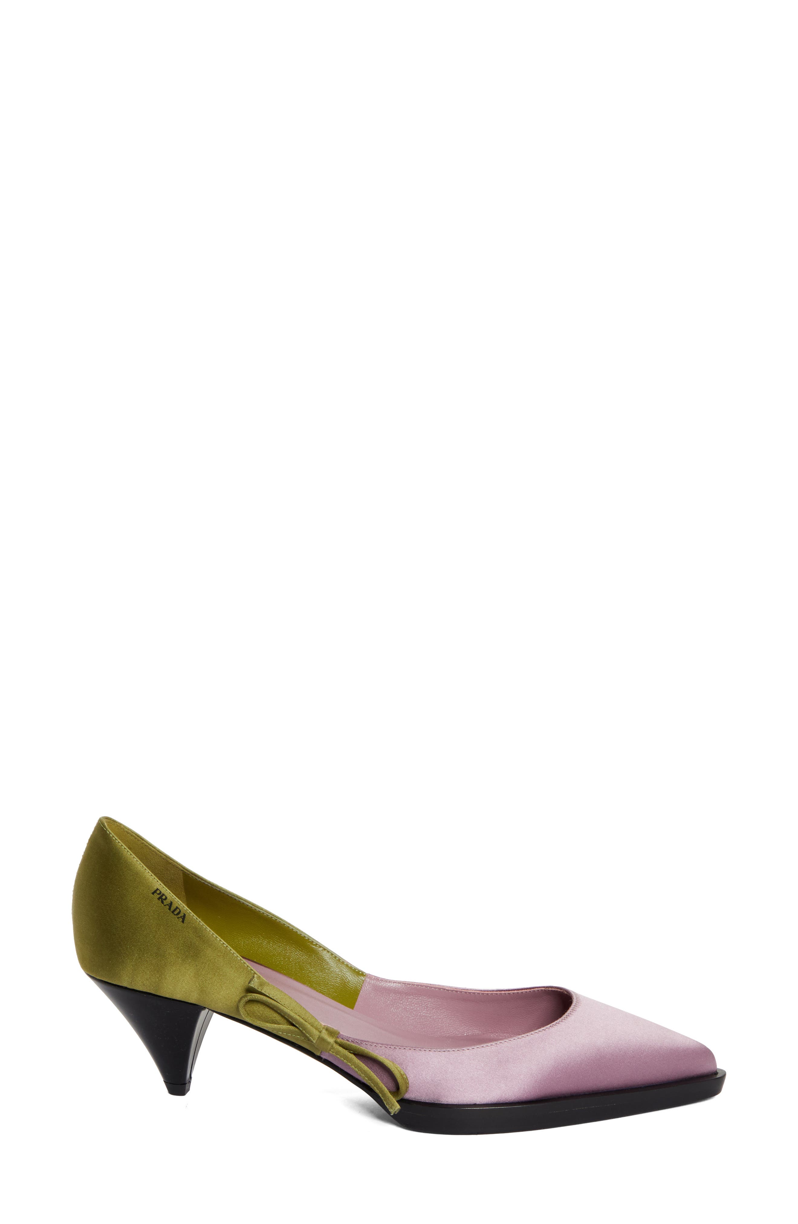 Prada Runway Colorblock Pointed Toe Pump, Alternate, color, 