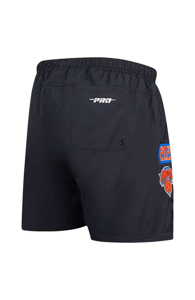 PRO STANDARD Men's Pro Standard Black New York Knicks Area Code Shorts, Alternate, color, 