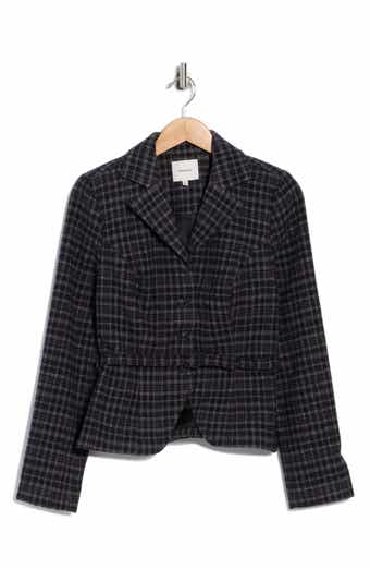 Reformation Mabel Belted Wool Blend Jacket