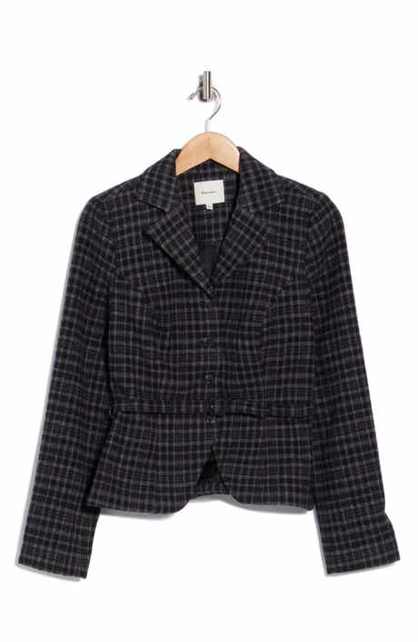 Reformation Mabel Belted Wool Blend Jacket