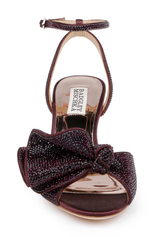 Badgley Mischka Collection Remi Sandal In Burgundy