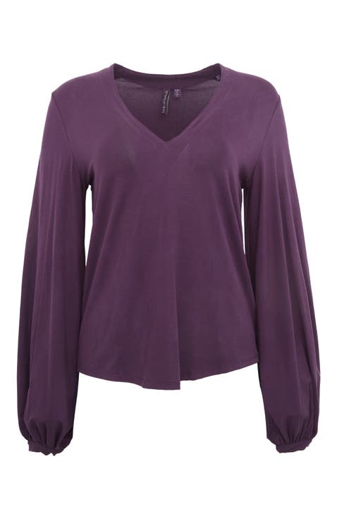 Val Long Sleeve V-neck Top