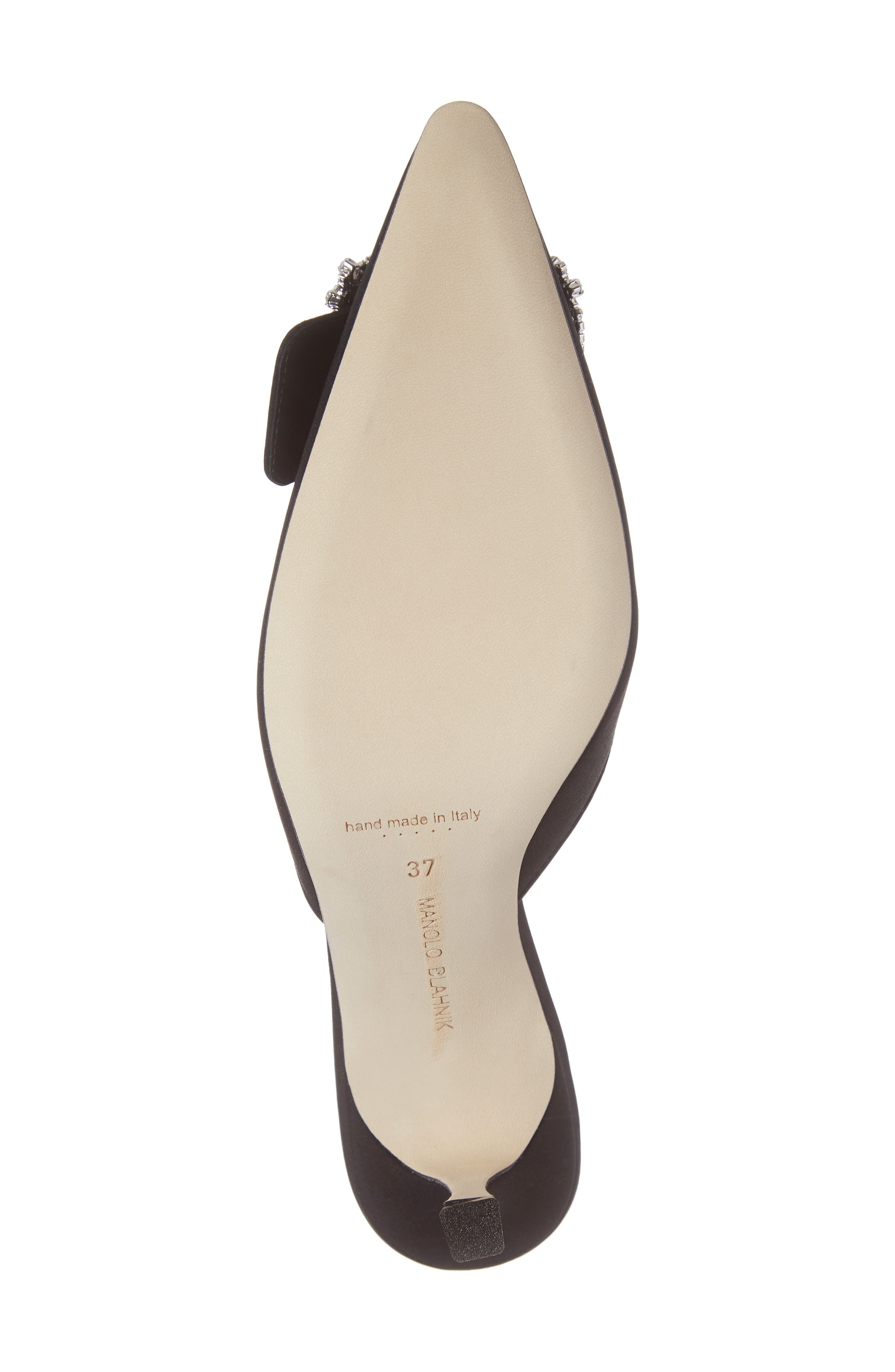 Manolo Blahnik Maysale Buckle Pointed Toe Mule, Alternate, color, 