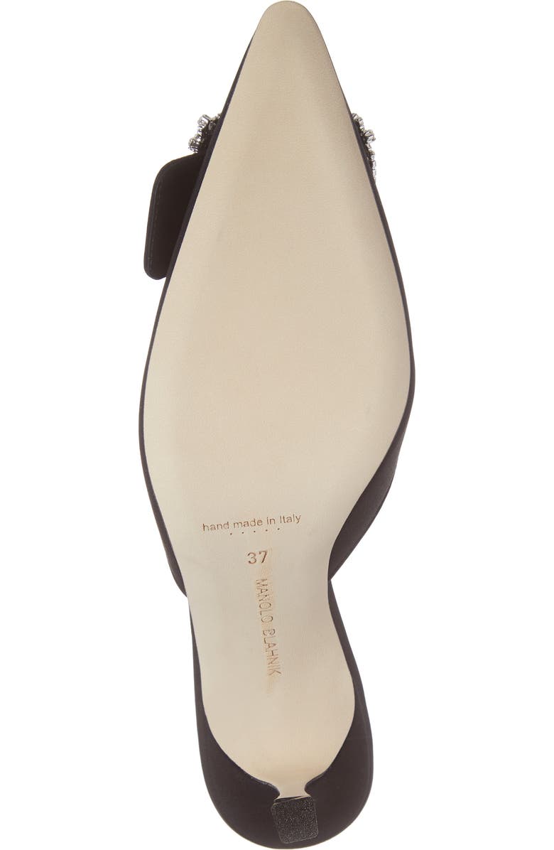 Manolo Blahnik Maysale Buckle Pointed Toe Mule, Alternate, color,