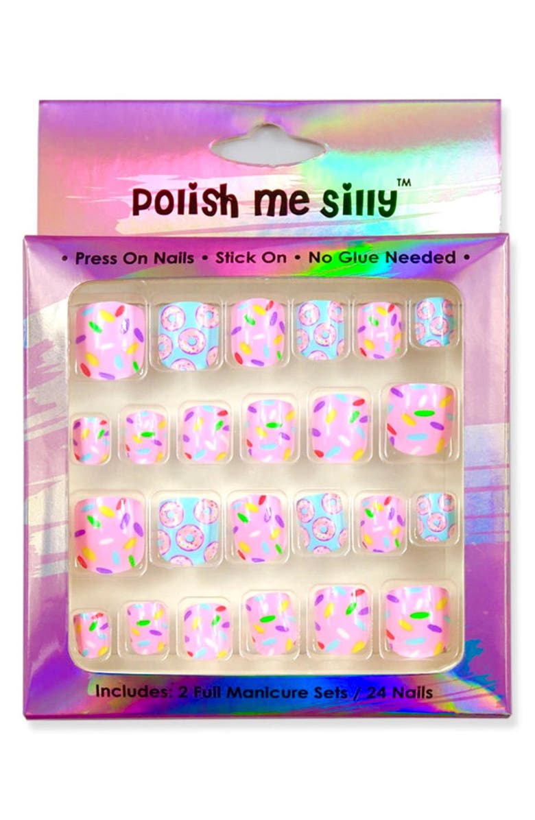 POLISH ME SILLY Kids' Sweet Treats Press-On Nails, Main, color, 