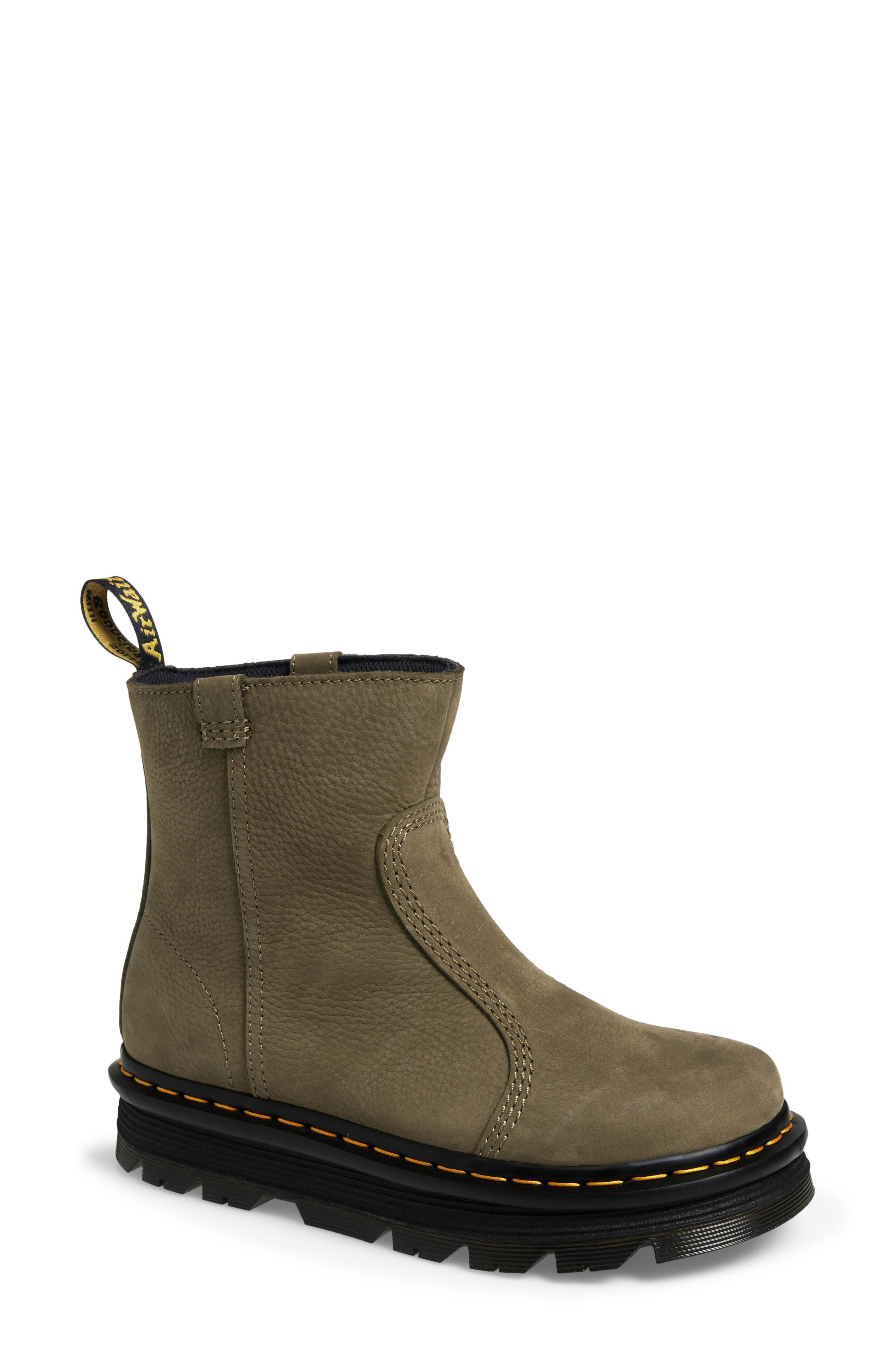 Dr. Martens Zebzag Rigger Boot, Main, color, Dms Olive