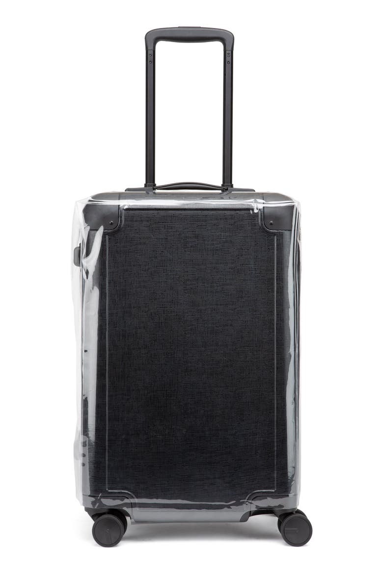 x Jen Atkin 22-Inch Carry-On Suitcase, Main, color, BLACK