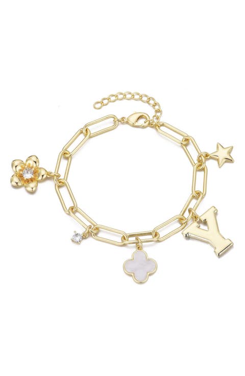 Initial Charm Bracelet
