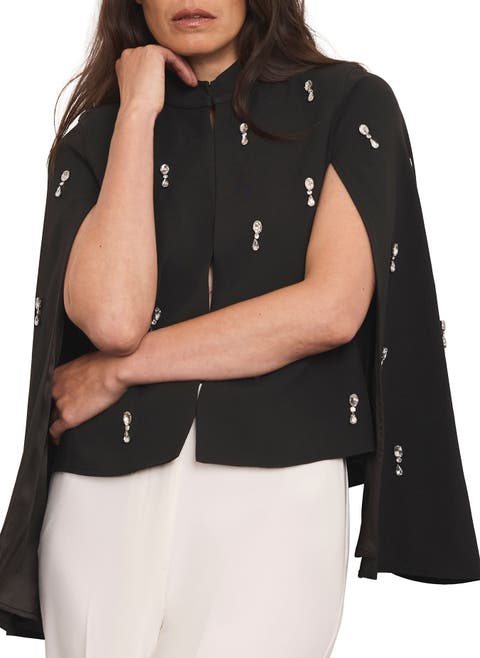 Embellished Cape Top