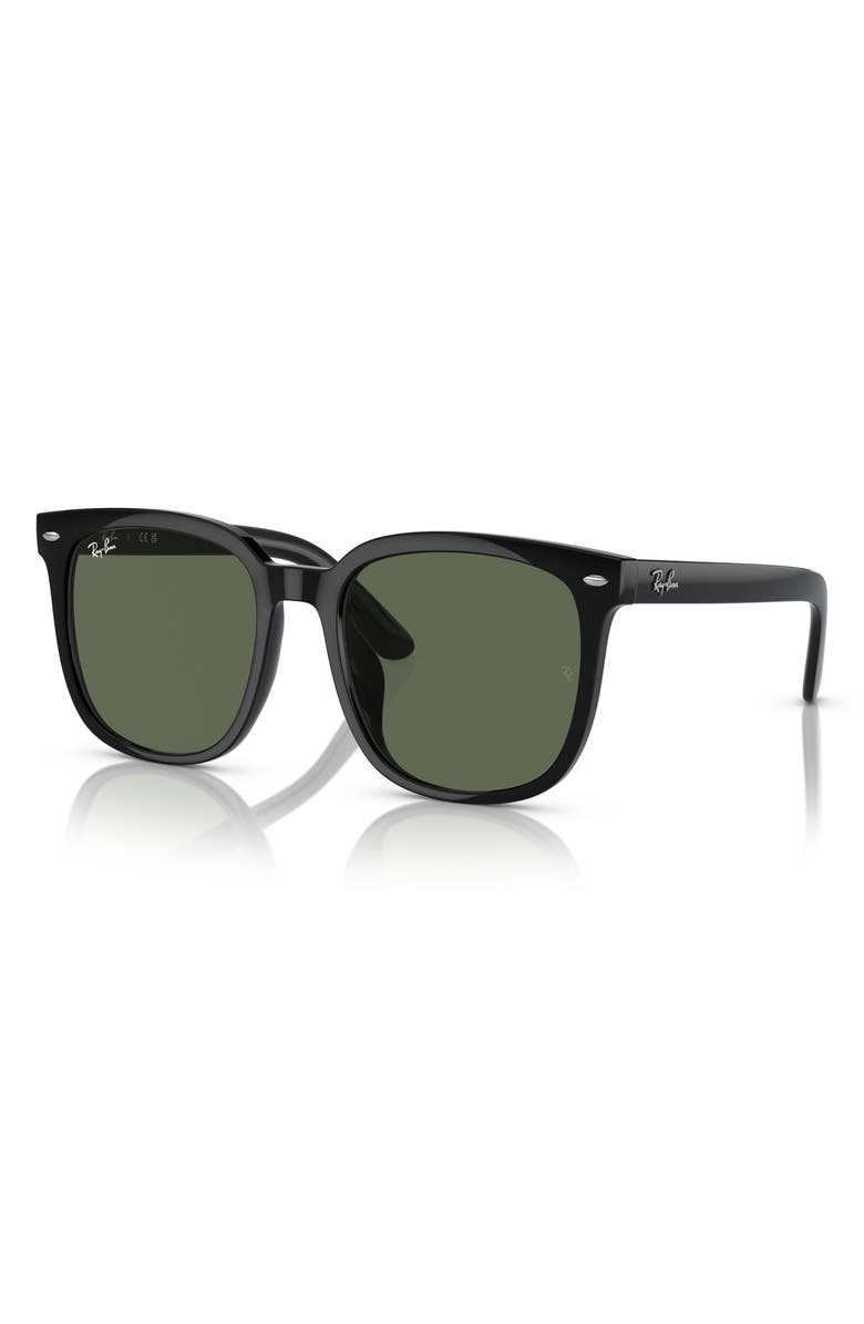 Ray-Ban 55mm Square Sunglasses, Alternate, color, Black