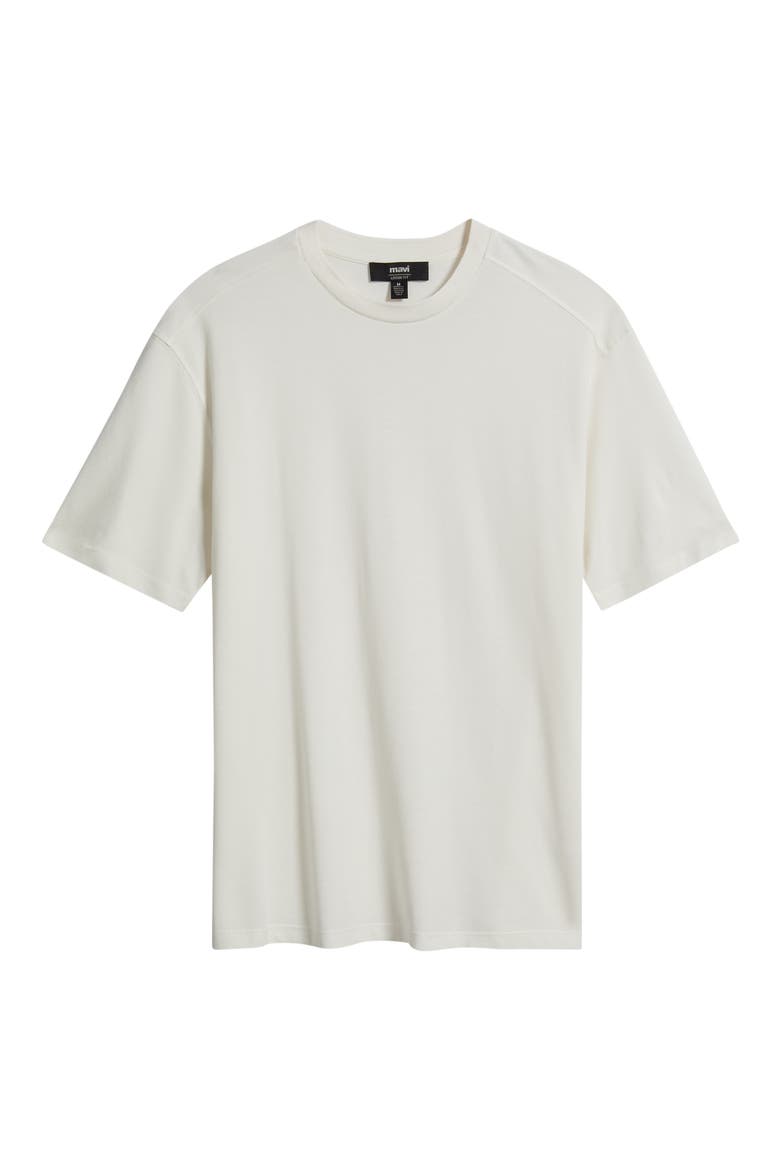 Cotton Blend Piqué T-Shirt, Main, color, ANTIQUE WHITE