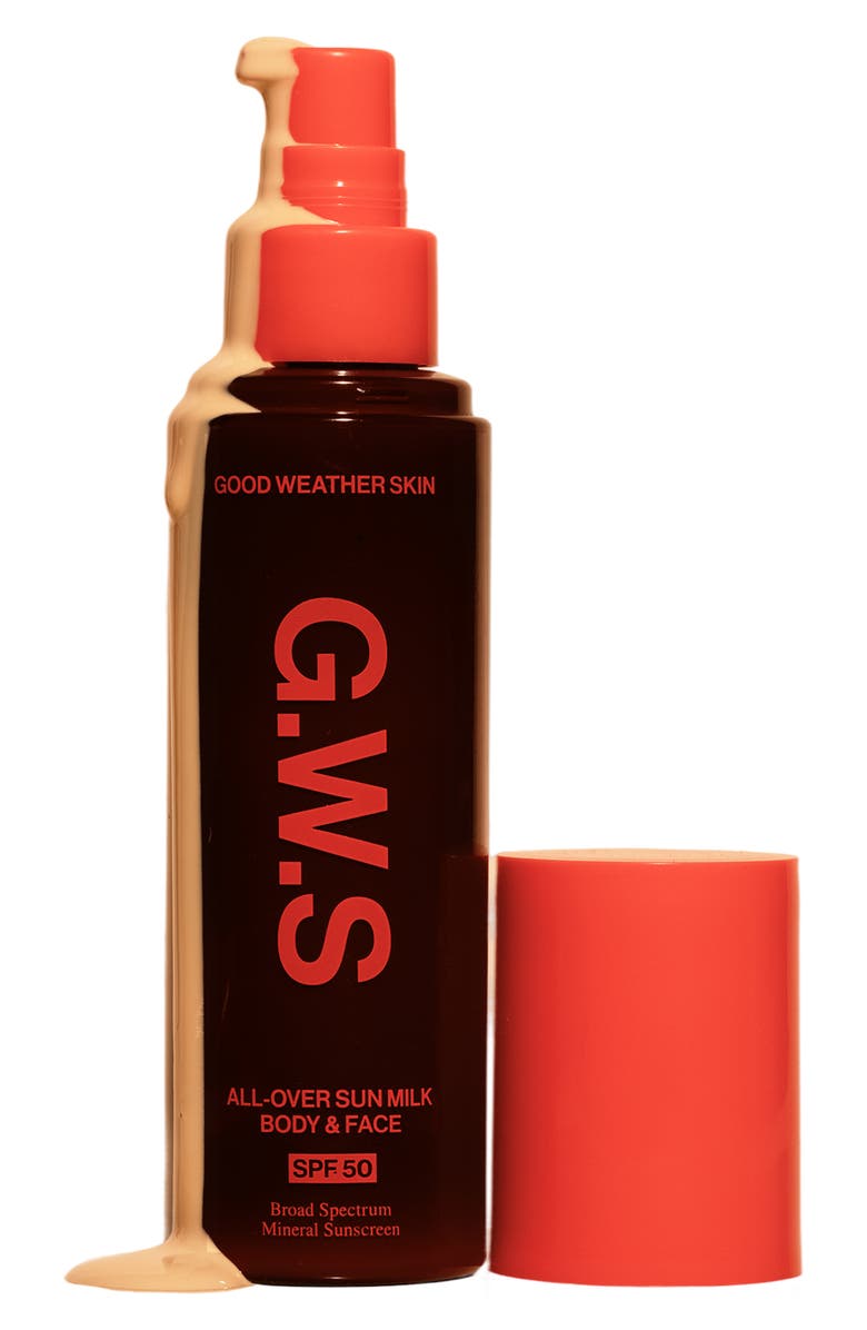 Good Weather Skin All-Over Sun Milk Face & Body SPF 30, Main, color, 