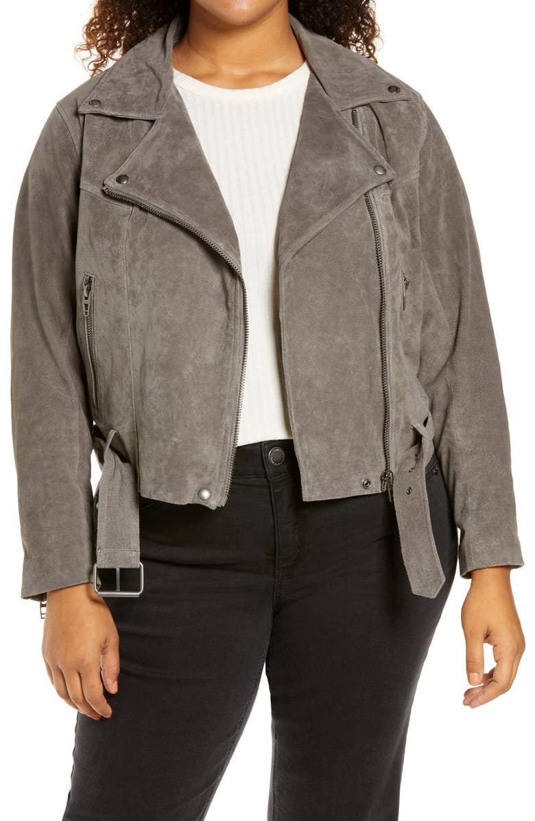 BLANKNYC Suede Moto Jacket, Main, color, 