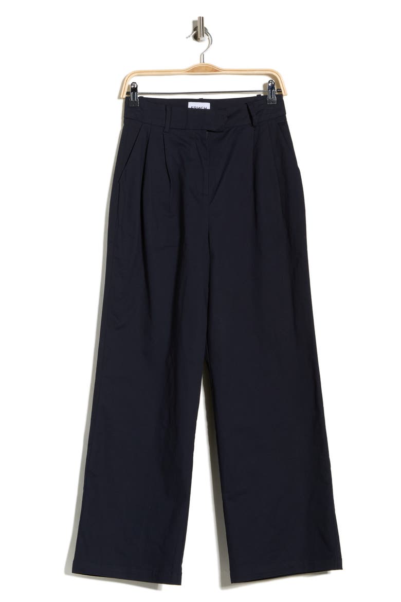 Albane Woven Wide Leg Pants, Alternate, color, BLEU MARINE