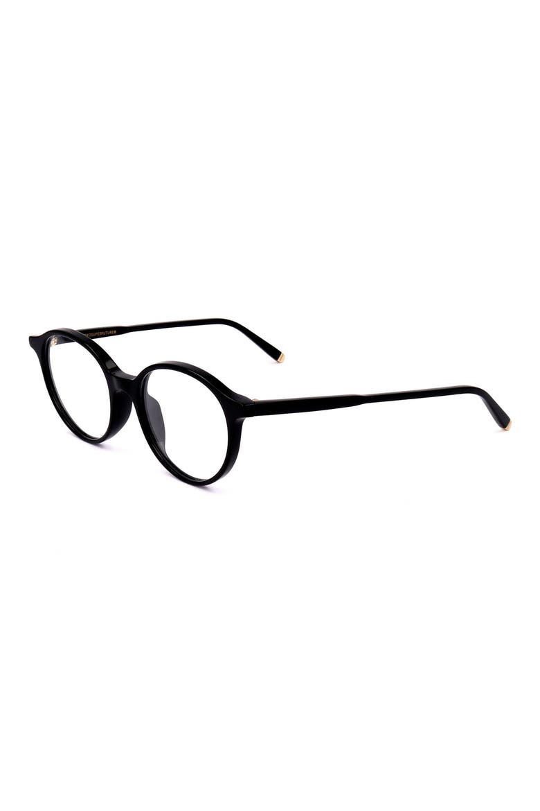 54mm Round Optical Glasses, Alternate, color, BLACK