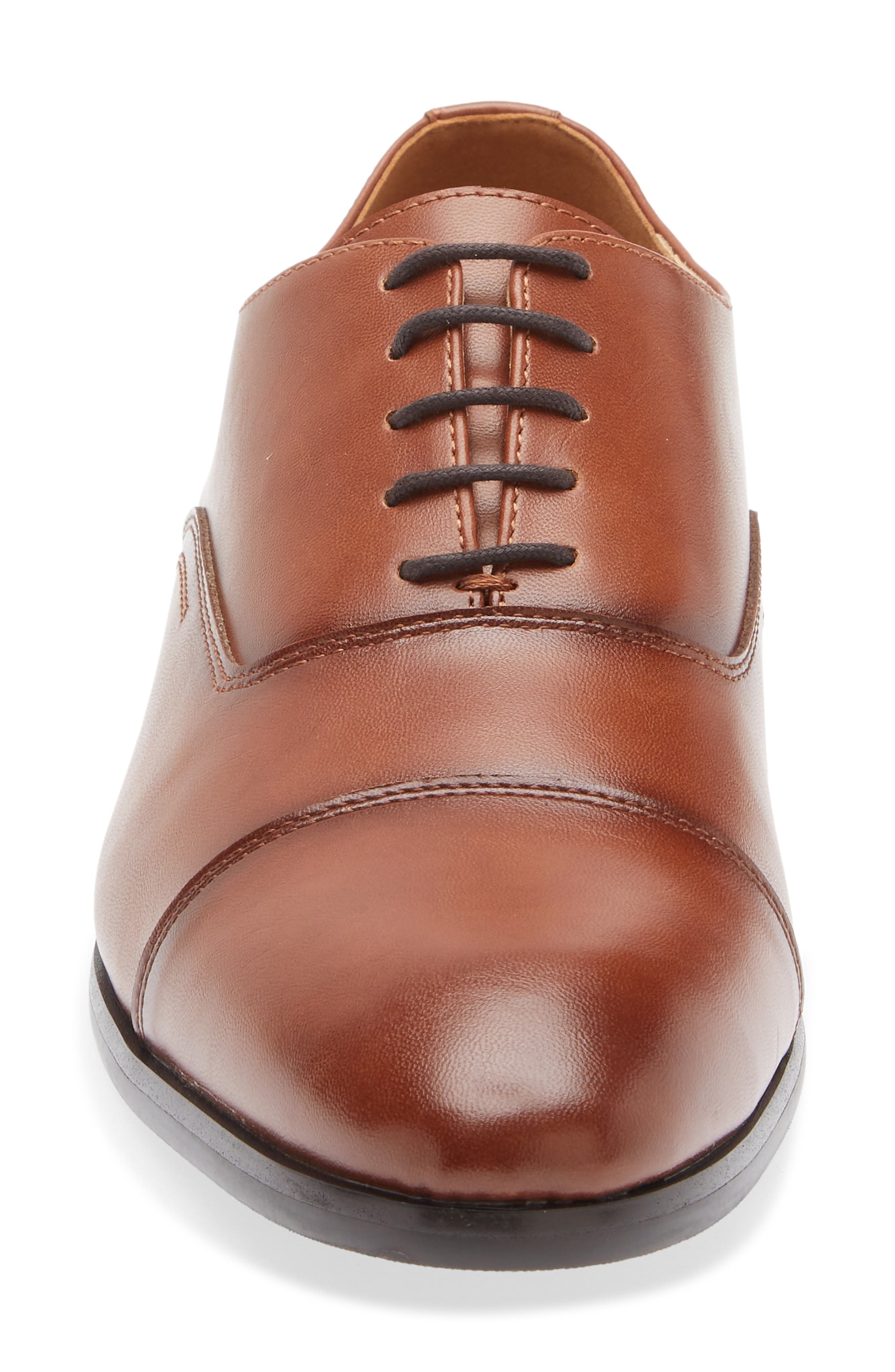 Abound Harry Cap Toe Derby, Alternate, color, Brown Patina