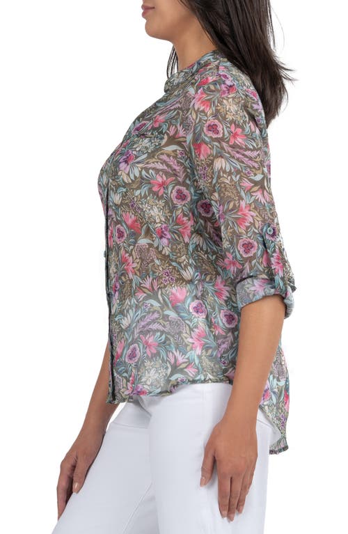 Kut From The Kloth Jasmine Chiffon Button-up Shirt