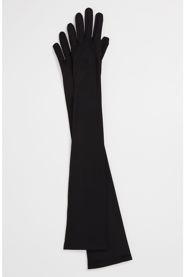 Opera Length Gloves, Main, color, BLACK