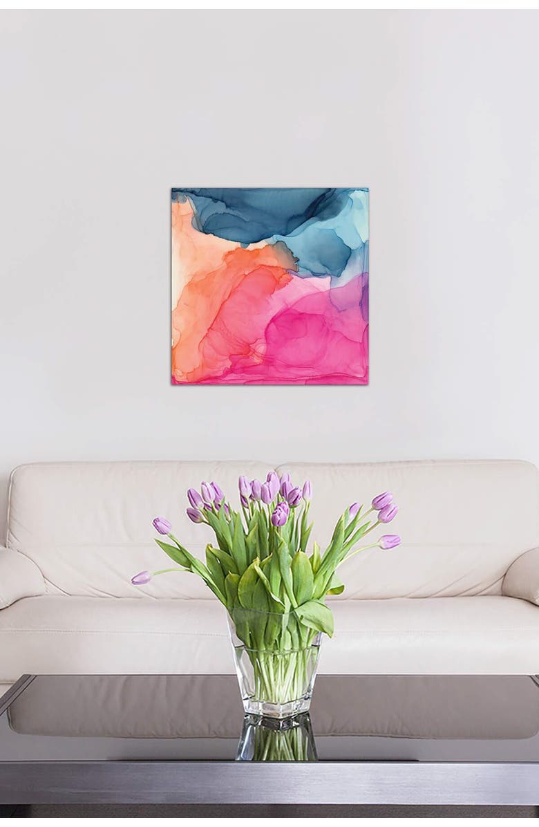 iCanvas Tropical Bliss Abstract by Elizabeth Karlson Canvas Wall Art 18" x 18", Main, color,