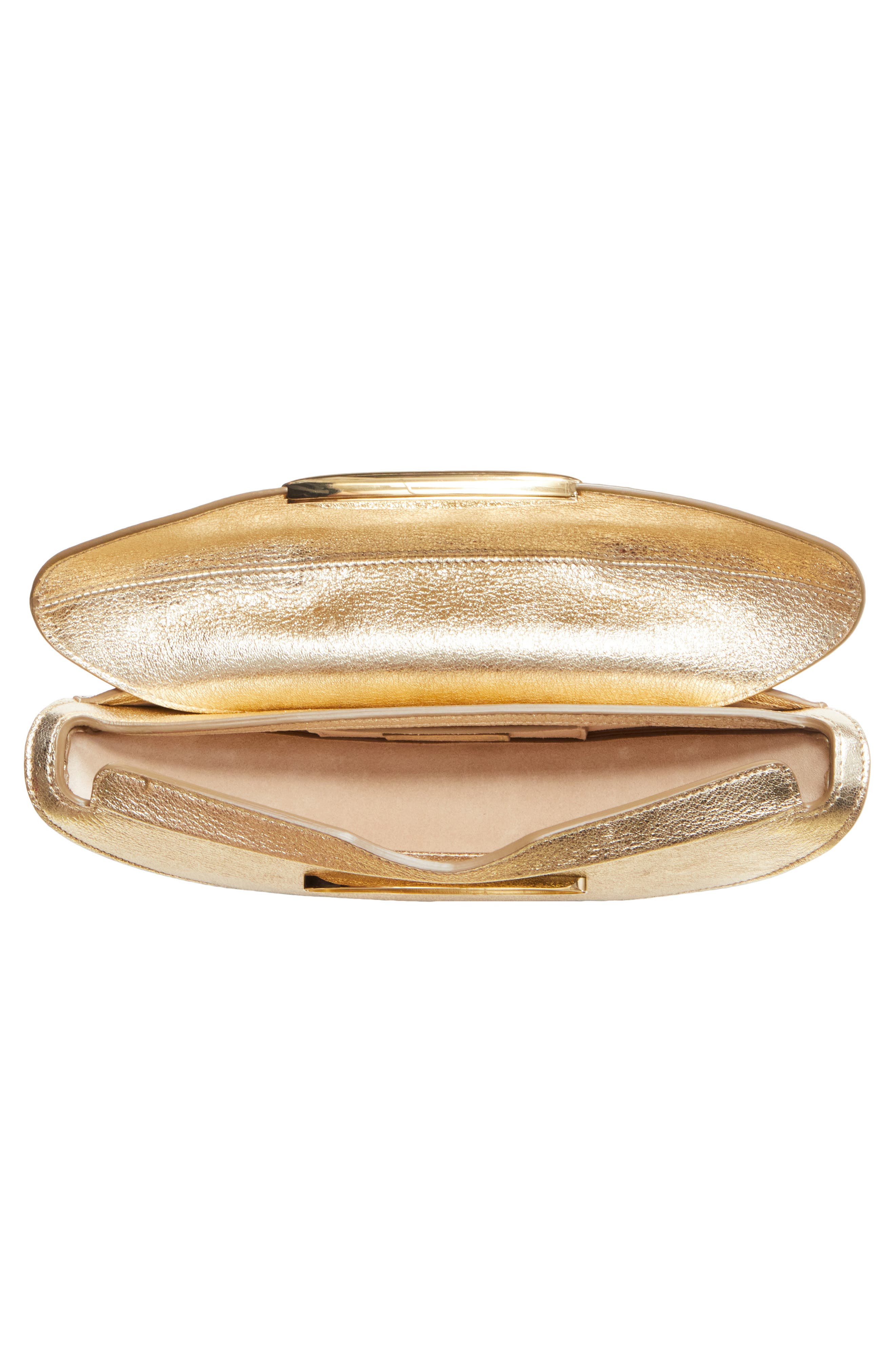 Zimmermann Wavelength Metallic Top Handle Bag, Alternate, color, Light Gold