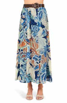Print Ankle Skirt