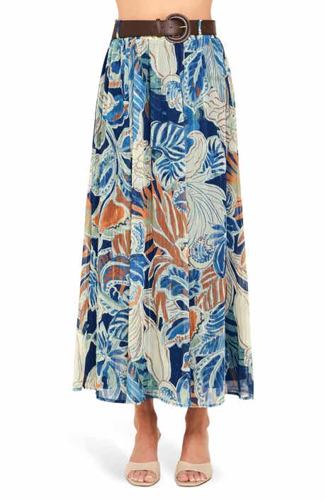 Print Ankle Skirt