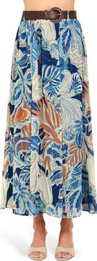 FLYING TOMATO Print Ankle Skirt