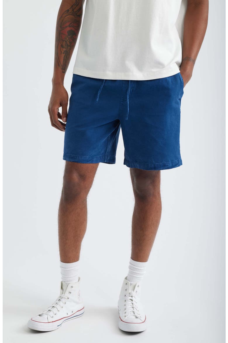 Garment Dyed Pull-On Shorts, Main, color, NAVY PEONY