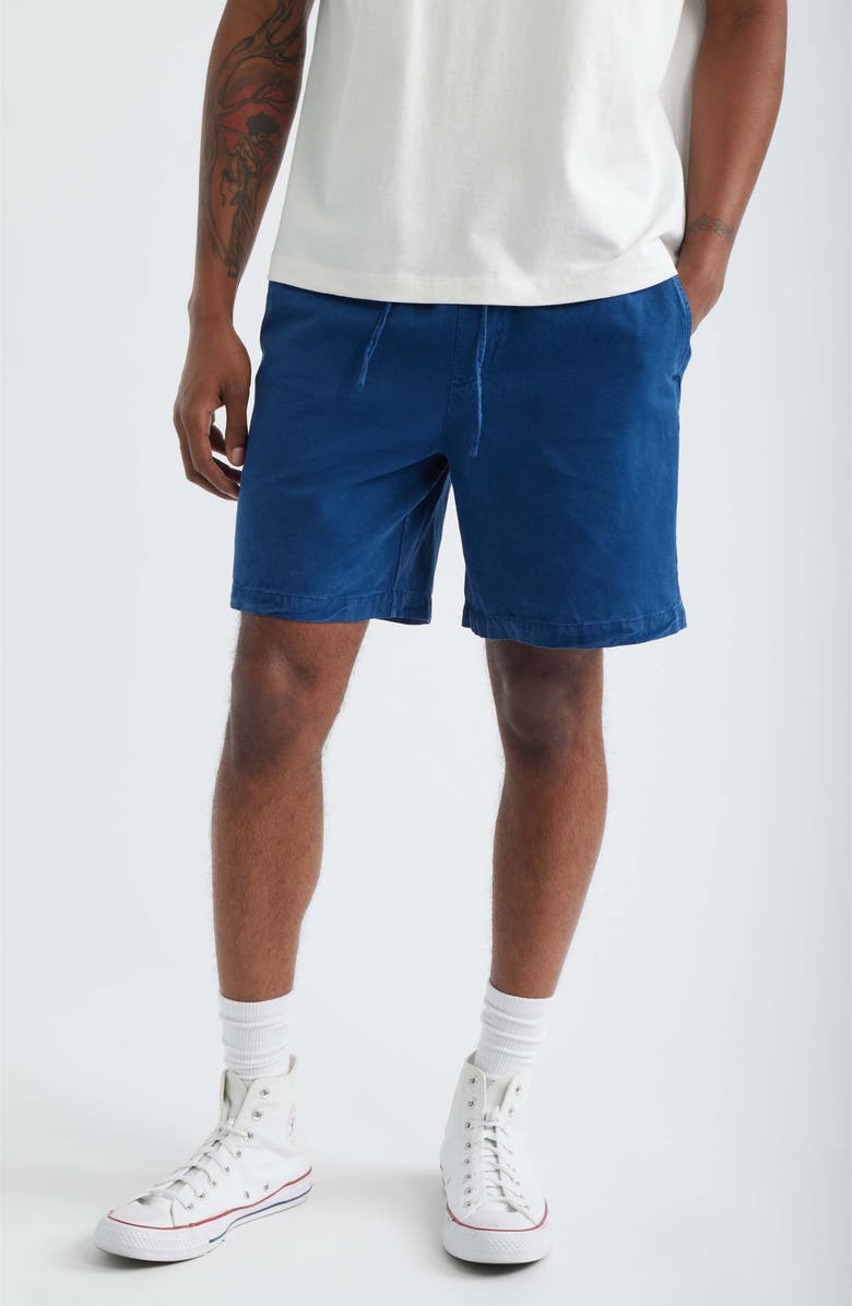Brooklyn Industries Garment Dyed Pull-On Shorts, Main, color, Navy Peony
