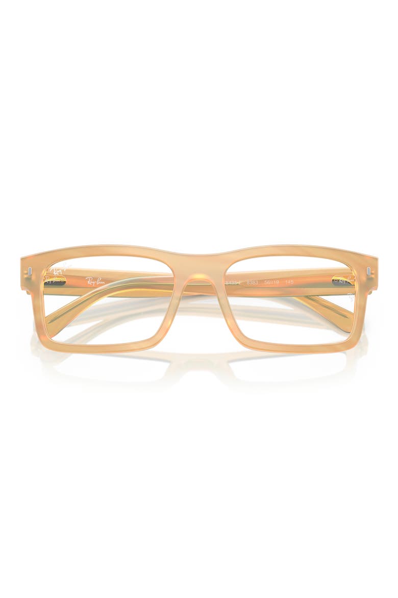 RX5435F 56mm Rectangle Optical Glasses, Alternate, color, BROWN