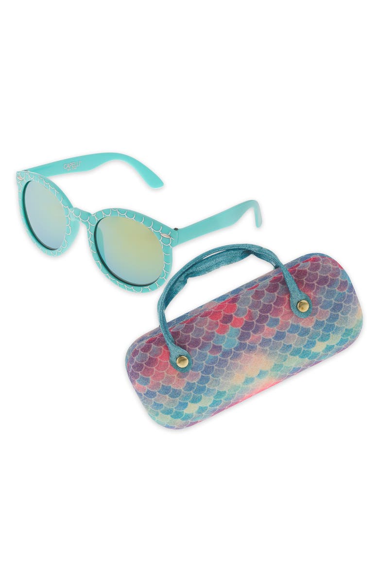 Capelli New York Mermaid Sunglasses & Case Set, Alternate, color, 