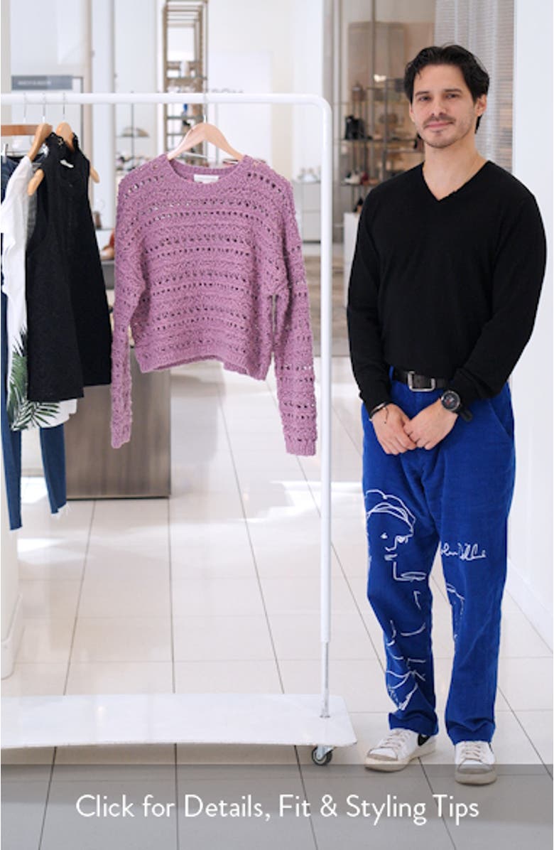 Open Stitch Cotton Sweater, sales video thumbnail