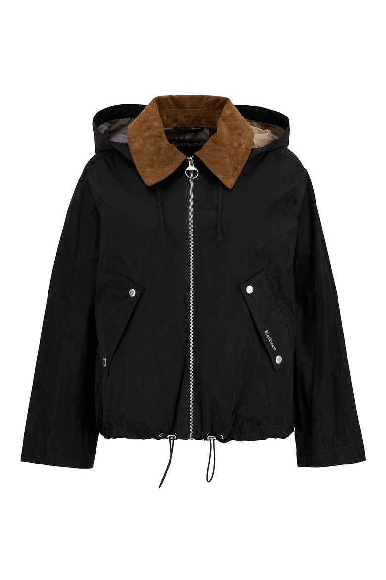 Weaver Water Repellent Hooded Jacket, Alternate, color, BLACK/ DRESS