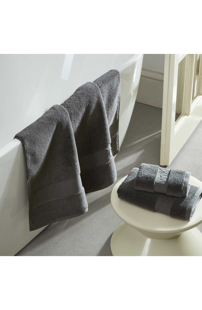Calvin Klein Home Iconic 3-Piece Towel Set, Alternate, color, Open Dark Grey