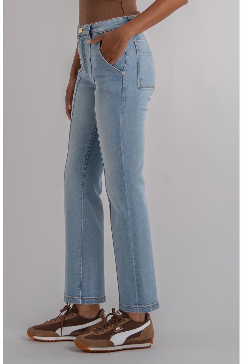 Kelsey Pintuck High Waist Kick Flare Jeans, Alternate, color, CONSIDERED