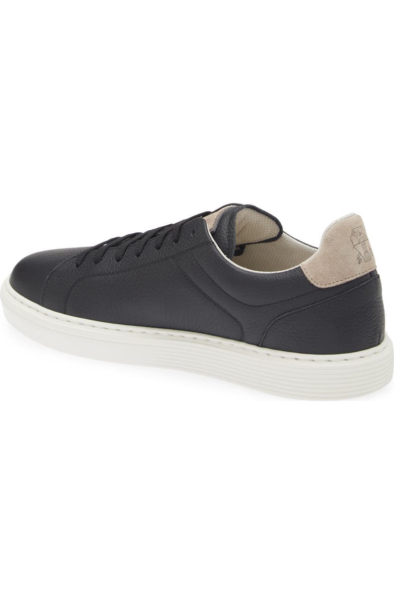 Brunello Cucinelli Calfskin Low Top Sneaker, Alternate, color, Cim31 Black